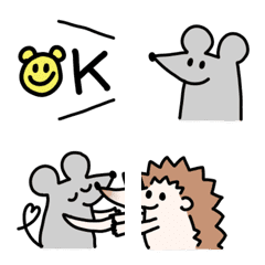 Hedgehog & Mouse Emoji