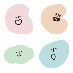 pastel pebble emoticon