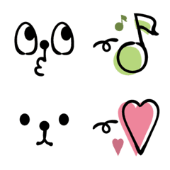 Animal character facial expression emoji