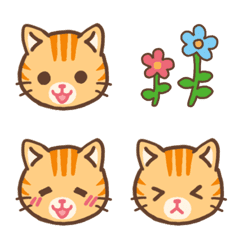 Red tabby Cat's everyday emoji