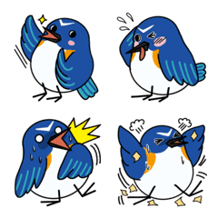 Blue Bird Emoji