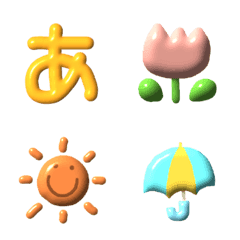 plump colorful emoji