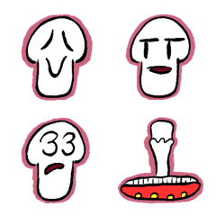 The planaria. face doodle emoji.