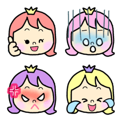 Cute princess emoji