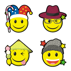 smiley & various hats emoji part7