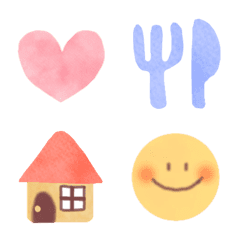 Pastel watercolor simple Emoji
