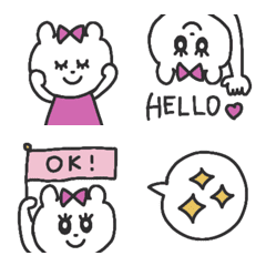 kawaii shirokumachan emoji