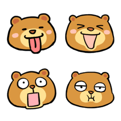 Cute emoticon of bear