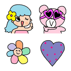 Various emoji 691 adult cute simple