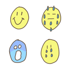 Scribble smile face emoji.