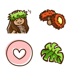 hula tahitiandance emoji kawaii