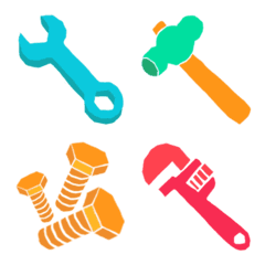 Tools, items, hardware, pictograms Emoji