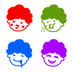 Colorful * Afroman emoji