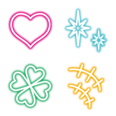 neon signe emoji