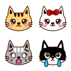 Cat Emoji. Various facial expressions