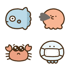 Sea creatures emoji3