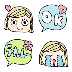 Various emoji 701 adult cute simple