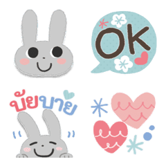 Scandinavian rabbit Emoji(thai)