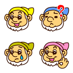 7 dwarfs. Cute uncle Emoji