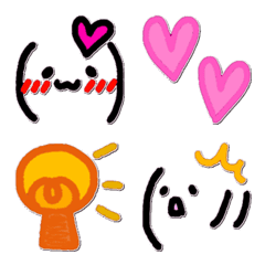 simple and cute emoji in Japanese