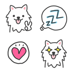 Emoji for Dog Owners 02 [Japanese Spitz]