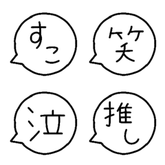 useful speech bubble Emoji(Japanese)