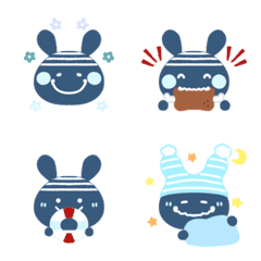 Marine style rabbit emoji