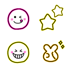 Simple emoji like neon :)