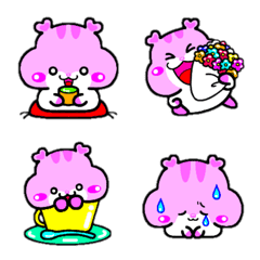 Pretty Pink Hamster Emoji.