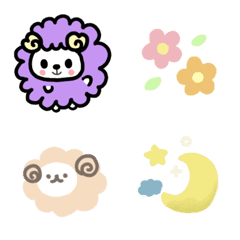Sheep emoji.