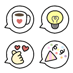 basic speech bubble Emoji