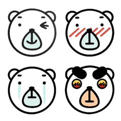 White bear facial expression