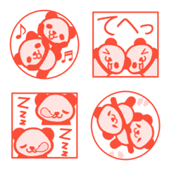 Twin pandas-Seal Emoji