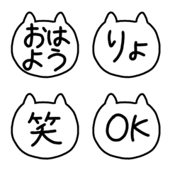 ネコ顔絵文字