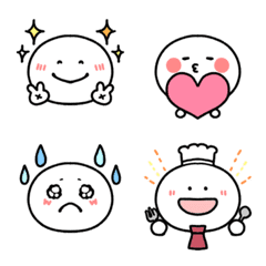 Easy to use! Simple & cute face emoji