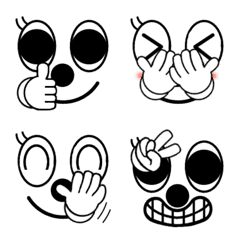 Emoji expressed with faces and hands