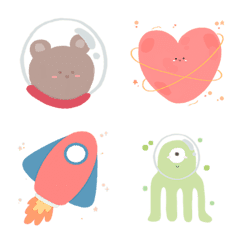 little smile space emoji