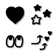 useful black and white emoji