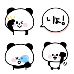 simple girly panda Emoji 2