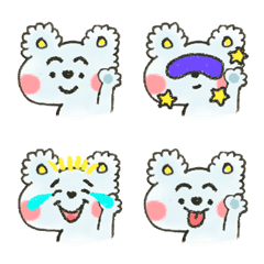 Cute Flower Koala facial expressions