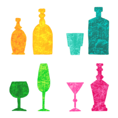Full of glass bottles Emoji for stores!