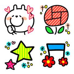 Rabbit -Flashy and cute Emoji-