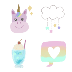Lovely unicorn Emoji