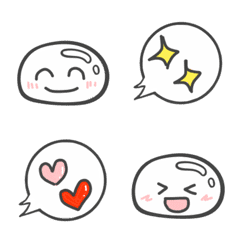 Expressive Japanese Mochi Emoji [SIMPLE]