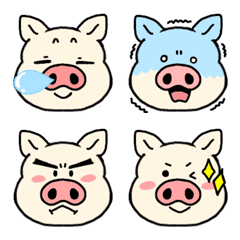 Easy to use and cute pig emoji
