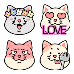 Easy to use and very cute cat emoji