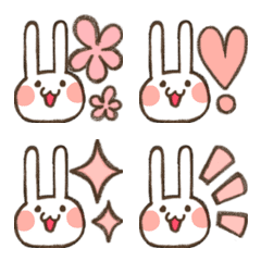 Simple and cute rabbit Emoji