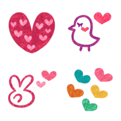 Emoji emoji hati penuh