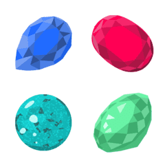 [ precious stone ] Emoji unit set of all