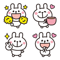 Adult cute chibi rabbit emoji